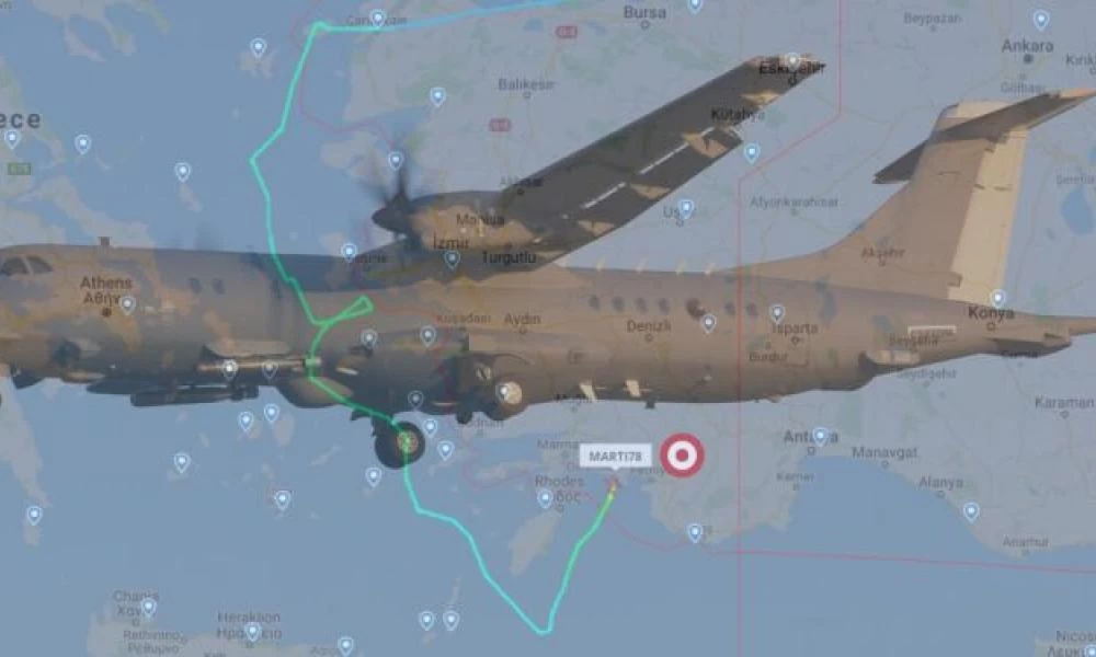 Τουρκικό αεροσκάφος ναυτικών επιχειρήσεων εισήλθε στο FIR Αθηνών